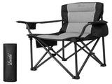 Levede Camping Chair Large Folding Outdoor Portable Fishing Picnic Travel Seat OD1074-BK-AU