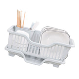 Dish Drying Rack with Drainboard Large Capacity Dish Drainer with Utensil Holder for Kitchen V1294-YM0901-3117230443211
