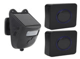 Wireless Driveway Alarm Door Chimes Solar Driveway Alarm Infrared Sensor Doorbell Indoor Home V1294-YM0901-3114230088311