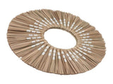 Seagrass Wall Mirror Hand Woven Decorative Round Seagrass Hanging Mirror for Entryway Bedroom V1294-YM0703-3115230038413