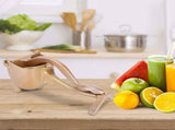 Aluminum Alloy Portable Household Manual Orange Lemon Squeezer Juicer Squeezing Kitchen ToolGold V1294-YM0901-3118200024912