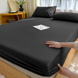 Fitted Sheet with 2 Pillowcases Soft Polyester 86.61x70.86in for Bedroom Kids Family, Gray V1369-AZ3-W-10467