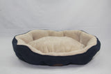 YES4PETS Blue / Grey Washable Fleece Soft Pet Dog Puppy Cat Bed-Large V278-TFRO3-L_BLUE