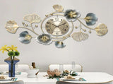 Large Wall Clock 22cm Metal Silent Non Ticking Decoration Hanging Clock Battery Operated with 3D V985-DECORCLOCK