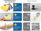 90Pcs Refrigerator Magnets - Strong Neodymium Fridge for Whiteboard, Metal Push Pin Magnets, Ideal V1259-DP01-A-4374