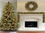2.7m Christmas Rattan Garland with 50 Led Lights Artificial Christmas Garland Decorations for Xmas V1294-YM0714-10311422