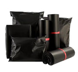 100pcs Black E-commerce Mail Bags, 30x42cm V1237-ZY-506-0182