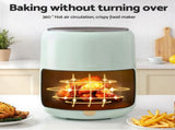 Devanti 5L Air Fryer Touch Control 1700W Green AF-K-G-5L-BU