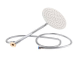 G1/2 Thread Stainless Steel Round Household Bathroom Wall Mounted Head 25cmRound V1294-YM0901-3112200110912