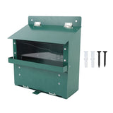 Metal Squirrel Feeder with Transparent Acrylic Plate Pet Picnic Table Assembled Feeding Box for V1294-YM0901-3111240328011