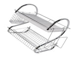 Dish Rack 2 Tier Bowl Dish Drainer Neat Organization Rust Prevention Kitchen Drying Rack Cutting V1294-YM0706-3118230219712