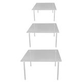 3 Set Square Clear Acrylic Cake Stand Acrylic Cupcake Stand for Cake Pizza Dessert Christmas Wedding V1294-YM0710-3117230340411