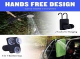 Portable Shower for Camping, 6000mAh Rechargeable Camping Shower with Intelligent LED V1107-132-11176-GRY
