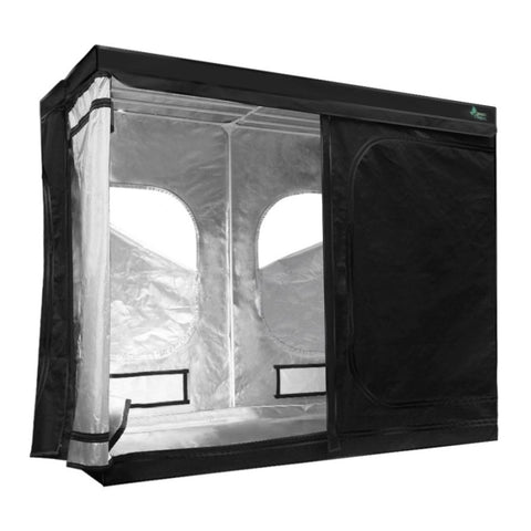 Green Fingers Grow Tent 240x120x200CM Hydroponics Kit Indoor Plant Room Black GT-D-240X120X200-BK