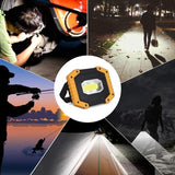 1 Pack Rechargeable LED Floodlight 30W 2000LM Site Floodlight Work Light 3 Modes Portable Lantern V1237-ZY-715-118