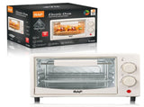 Compact 7L Countertop Electric Oven with Adjustable Temperature and Timer, Metal Housing, Visible V1341-ZY-VS82TKM8-BEIGE