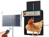 Automatic Chicken Coop Door Solar/Battery/AC 6W Aluminum Copper V178-66821