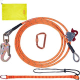 VEVOR Steel Core flipline, 1/2" x 8' Arborist Flipline, Flip Line for Tree Climbing with Alloy Steel V952-GSSTJJSGSS8YAA2N9V0