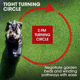 BAUMR-AG 24" Ride On Lawn Mower, Lithium Electric Start System, 6HP 224cc, 5 Cut Heights, Catcher V219-MOWRIDBMP24A