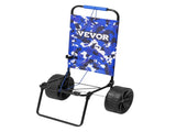 Beach Dolly with Big Wheels for Sand, 15.4" x 15.7" Cargo Deck, w/ 10" PE Solid Wheels, 69LBS V952-STTCXG10INCH3UV59V0