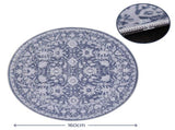Artiss 120 cm Roung Rugs for Living Room Pad-Free Dense Dot Backing Stops Slipping & Robot Vacuum FLR-2133-120RO-GR