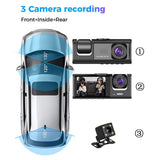 Hd Night Vision Car Driving Recorder With 3 Lenses PRL-4416PRC