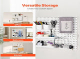 280 x 280 mm Plastic Pegboard Set, 4-Panel Combination Wall Organizer Kit with Accessories, Storage V767-VVR-GJGBBSSL11110W8N0V0