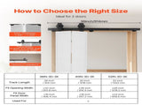 Bi-Folding Sliding Barn Door Hardware Track Kit, 36" Top Mount Track Kit, Slide Smoothly & Quietly, V952-ZDSMDGDGSM3D3Z5LL001V0