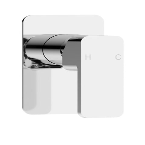 Single Square Shower Bath Mixer Tap Bathroom WATERMARK Approved in Chrome V63-847951