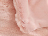 Pink Luxury Tuscany Fleece Rabbit Fur Bubble Blanket - Double-Sided Thickened Soft V888-ELOSUNG49344