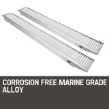 BULLET Pair of 2.5m Aluminium Loading Ramps, 2800kg capacity V219-VHWRMPBU1M4AX2