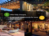 29FT Solar String Lights Outdoor Waterproof Christmas Party Garden Decor V1282-S14-2910-SS-2W