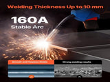 MIG Welder, 160A Synergic Mig Welding Machine, 4-in-1 Gas MIG/Flux Core MIG/Stick/Lift TIG V952-MIGYXHJ4H1165KC80V3