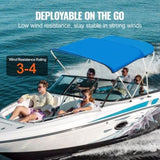 3 Bow Bimini Top Boat Cover, 900D Polyester Canopy with 1" Aluminum Alloy Frame, Waterproof and Sun V952-3GCYZYP6L616QR5XQV0