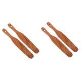 Coffee Wooden Cheese Spreader for Kitchen Use, Versatile Wide Shovel, 4Pcs V1366-AZ2-W-13638