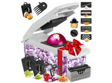 Vegetable Chopper with Container for Salad Prep White V1263-JX-7122-1