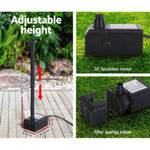 Gardeon Solar Pond Pump Submersible Water Fountain Kit 6.1FT FOUNT-POND-B-60