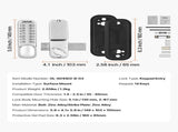 Mechanical Keyless Entry Door Lock, 14 Key Mechanical Door Lock, Mechanical Keypad Door Lock with V952-JXMMSBMAZSZMD0O8HV0