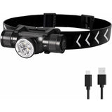 H330 Headlamp, 1500 Lumens Rechargeable LED Headlamp, Ip66 Waterproof Head Torch, 5 Lighting Modes V1188-MS-227-1634