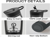 Electric Shaker Bottle, Made with Portable Mixer Cup/USB Rechargeable Shaker Cups for Protein Shakes V1192-AZ-W-11448
