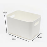 GOMINIMO 6 Pieces Plastic Storage Bins with 4 Lids V227-3720402114060