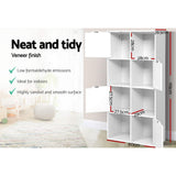 Artiss Bookshelf 8 Cube Shlef - DANA White FURNI-E-CUB9-WH