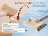 Portable Heated Shawl Blanket, Heated Shawl & USB Powered Winter Blanket Wrap with Soft Zipper V1366-AZ2-W-11468