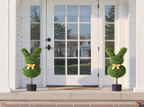 Artificial Topiary Bunny-Shape Boxwood Ball, 2 Set 914mm Faux Boxwood Plant Balls, Fake Silk Tree V952-HYMRGXJS36YCU74VB001V0