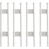 4 Pcs Double RV Refrigerator Bars, 15.8-27.6 Inches Non-Slip Adjustable RV Fridge Tension Rods V1370-AZ4-10301