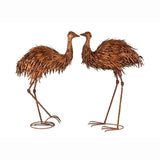Set 2 Large Assorted Emus Garden Statue 37x58cm V637-71290EMU