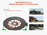 Wheel Chock Tie-Down Kit, Chock-Style Trailer Tie Down Strap, Car Tie Down Kit with Buckle, Break V952-CLJGTJ2LDXKKG5GOH001V0