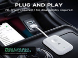 Apple CarPlay & Android Auto Wireless Adapter, Plug & Play Car Dongle V1263-JX-5116