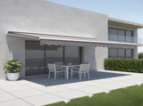 Motorised Outdoor Folding Arm Awning Retractable Sunshade Canopy Grey 4.0m x 3.0m V63-842871