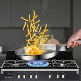 SOGA Stainless Steel Fry Pan 28cm 36cm Frying Pan Top Grade Induction Cooking FRYPANSS2864-2879